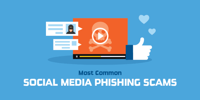 Social media phishing scams