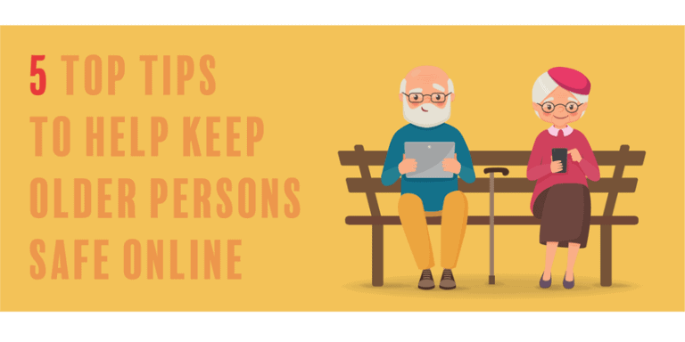 5 bästa tips för att skydda äldre personer på nätet
