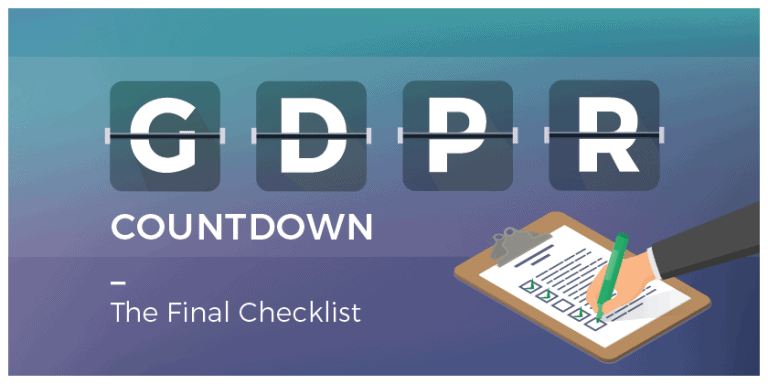 GDPR Countdown - The Final GDPR Checklist
