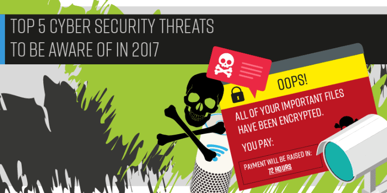 Las 5 principales amenazas de ciberseguridad a las que hay que prestar atención en 2017