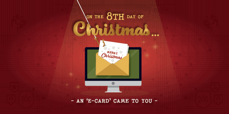 Le huitième jour de Noël... Une carte électronique vous a été envoyée.