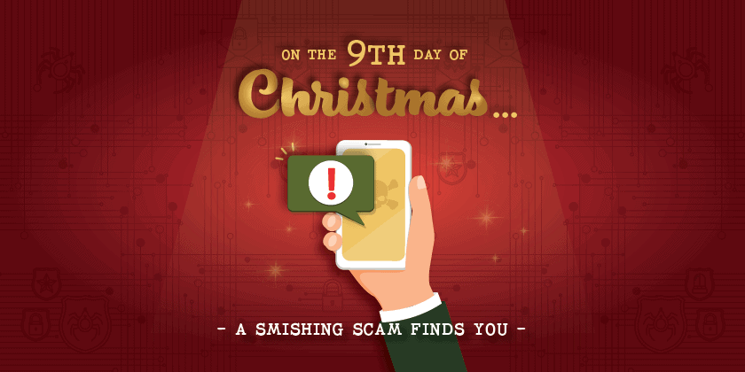 Il nono giorno di Natale... Una truffa di smishing ti trova