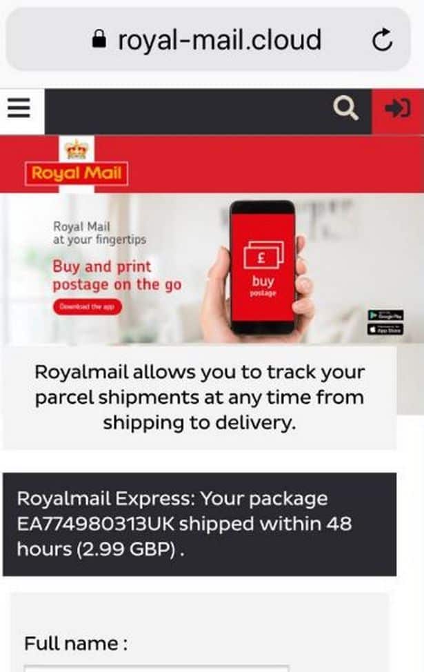 Royal Mail Scam