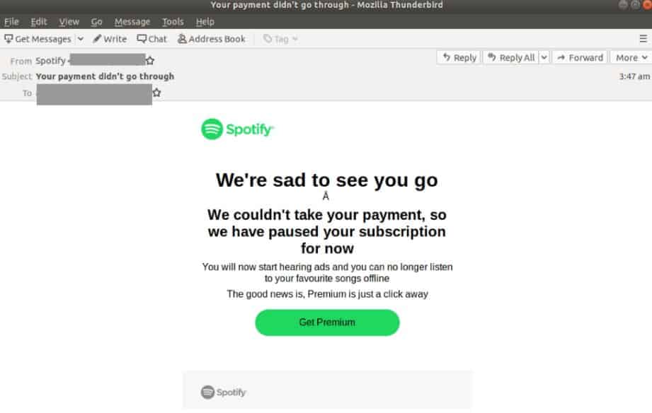 Scam of the Week: Spotify Phishing Scam Tricks Users into Revealing Credit Card Details