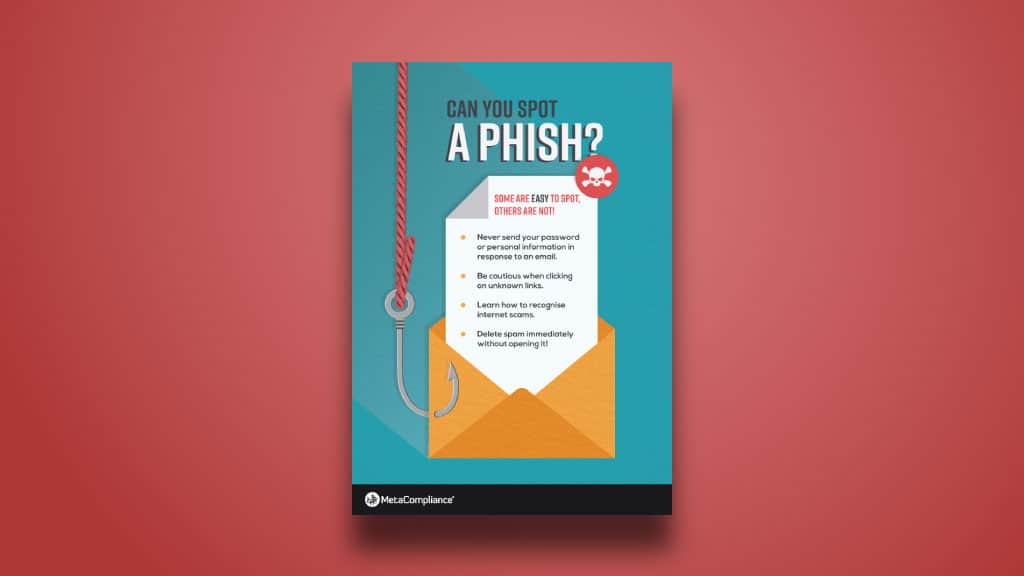 Can you spot a phish poster? Affiche cybersécurité : Pouvez-vous reconnaître un poster de phish ?