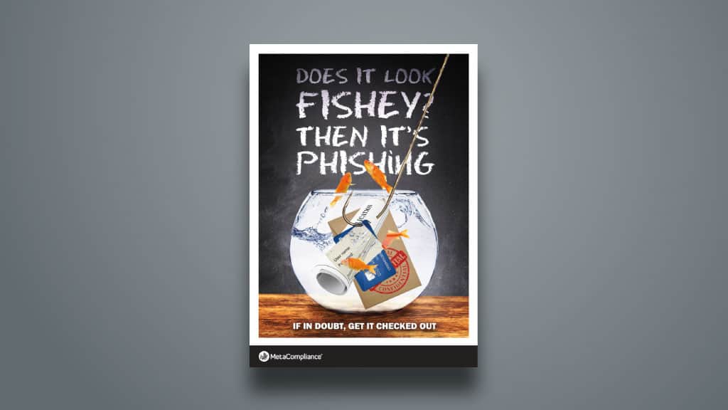 Affisch för medvetenhet om nätfiske