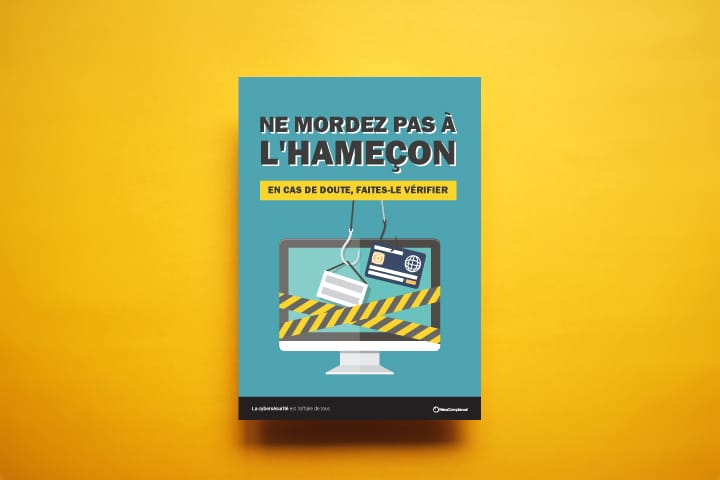 Affiche de sensibilisation à l’hameçonnage – Protéger le personnel contre les attaques d’hameçonnage Affiche de sensibilisation à l’hameçonnage - Protéger le personnel contre les attaques d'hameçonnage