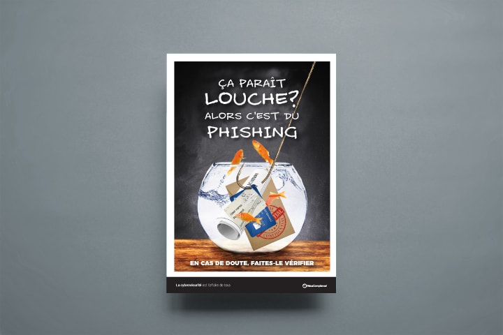 Affiche de sensibilisation à l’hameçonnage (phishing) Affiche de sensibilisation à l’hameçonnage (phishing)
