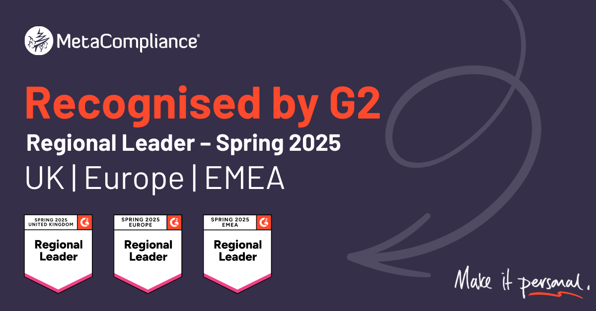 MetaCompliance Recognised by G2 as Regional Leader in Security Awareness Training