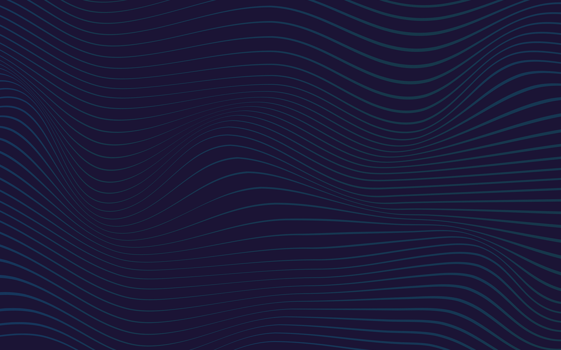 Lignes ondulées vertes abstraites sur fond violet foncé.