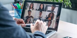 Secure Remote Working | Team video conference highlighting webcam hacking and privacy protection