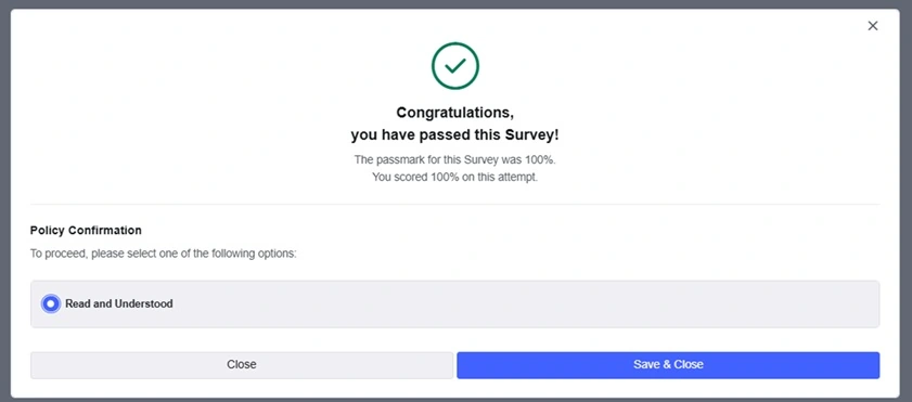 attached survey